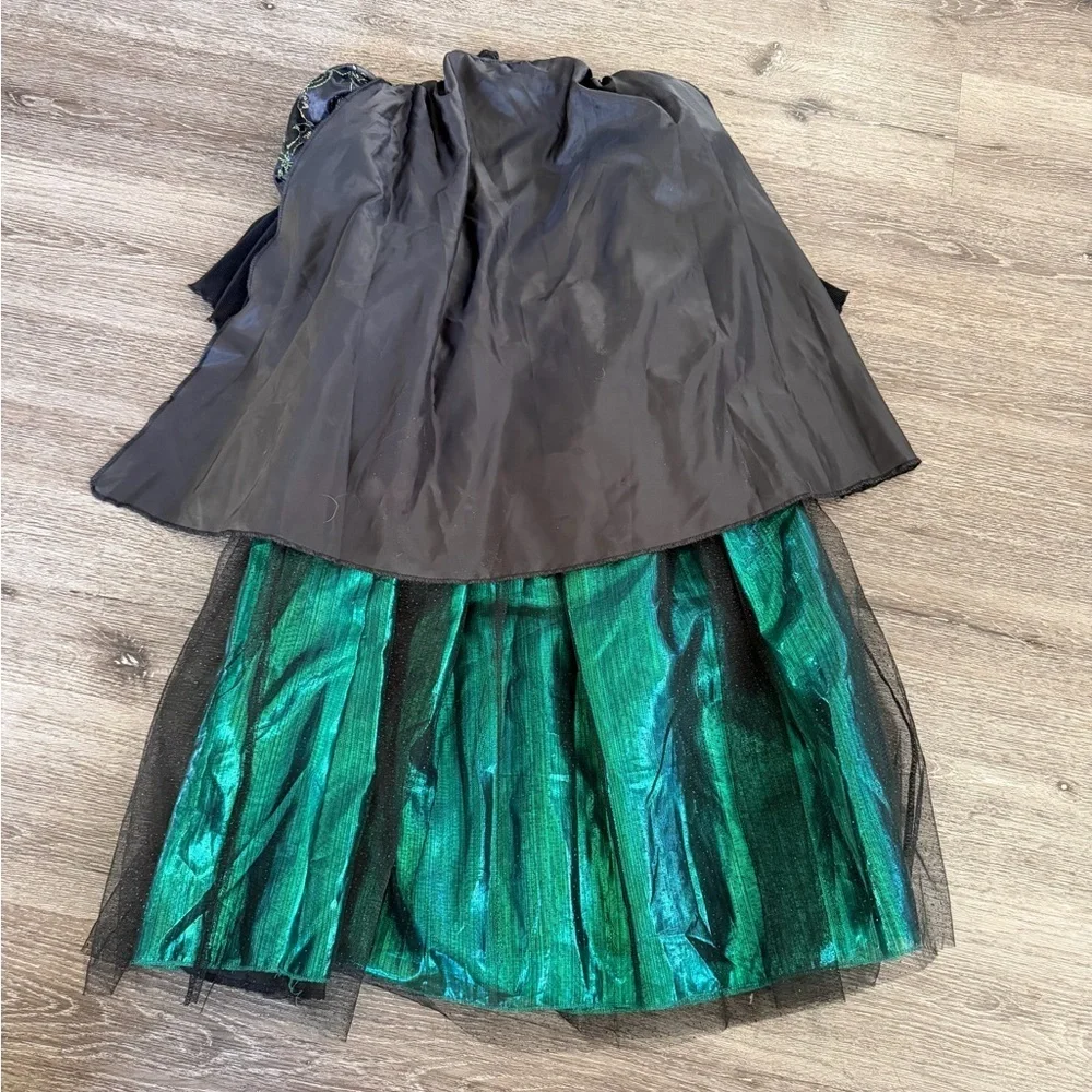 Mystical Green and Black Kids Costume